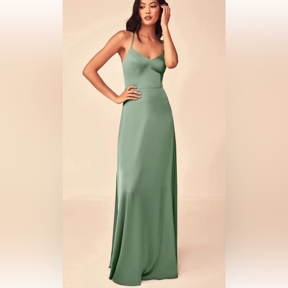 Matcha Azazie Mei Stretch Satin Dress